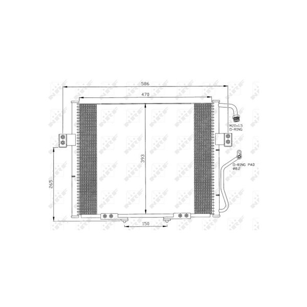 Kondensor, klimatanläggning Nrf 35399 NRF