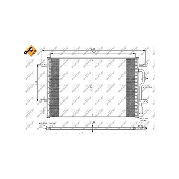 Kondensor, klimatanläggning Nrf 35404 NRF