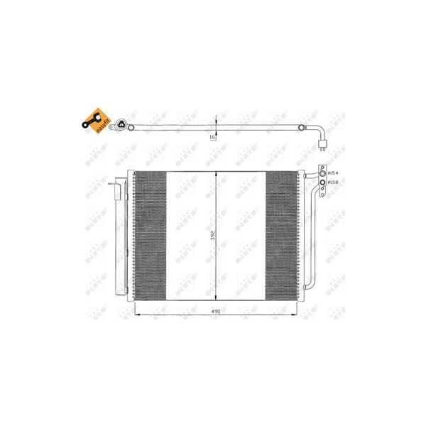 Kondensor, klimatanläggning Nrf 35406 NRF