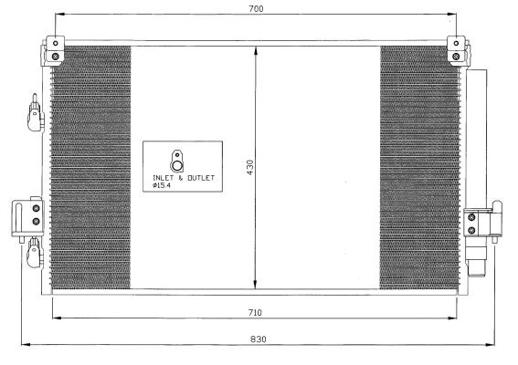Kondensor, klimatanläggning Nrf 35415 NRF