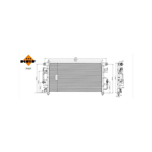 Kondensor, klimatanläggning Nrf 35423 NRF