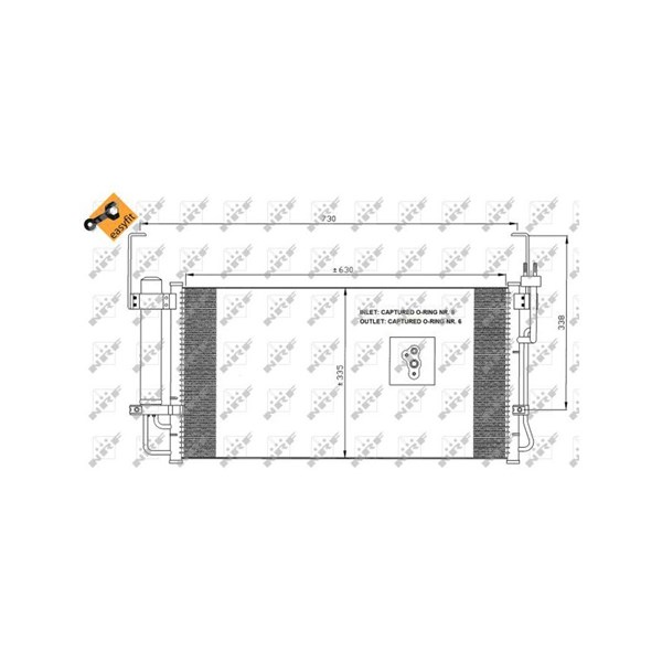 Kondensor, klimatanläggning Nrf 35429 NRF