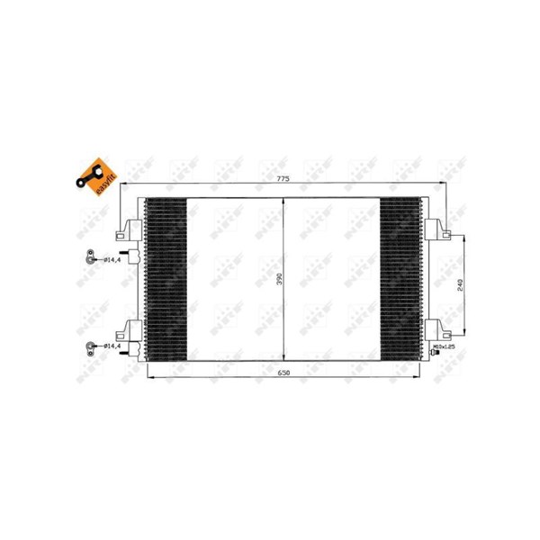 Kondensor, klimatanläggning Nrf 35447 NRF