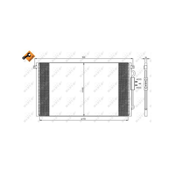 Kondensor, klimatanläggning Nrf 35448 NRF