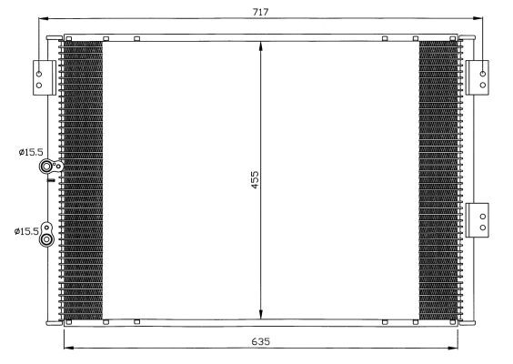Kondensor, klimatanläggning Nrf 35461 NRF