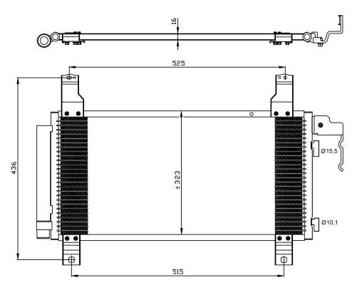 Kondensor, klimatanläggning Nrf 35464 NRF