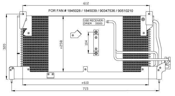 Kondensor, klimatanläggning Nrf 35466 NRF