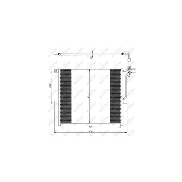 Kondensor, klimatanläggning Nrf 35468 NRF