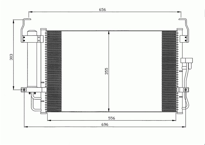 Kondensor, klimatanläggning Nrf 35474 NRF