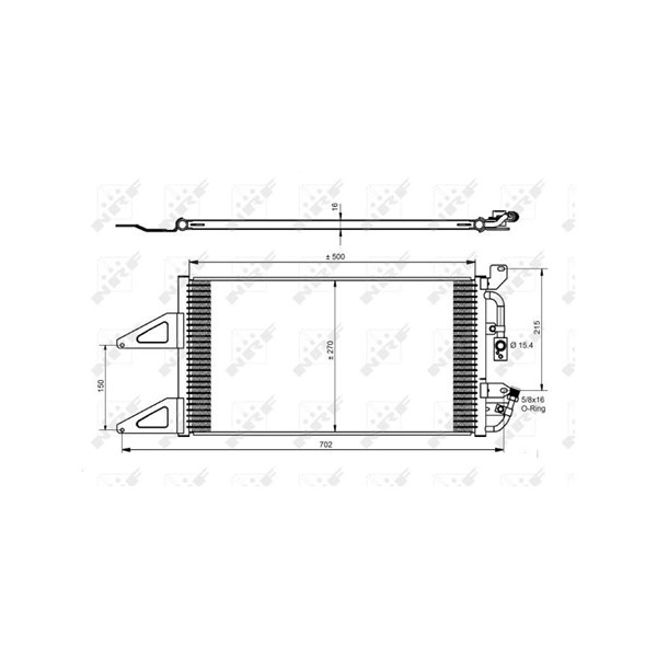 Kondensor, klimatanläggning Nrf 35489 NRF