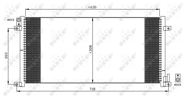 Kondensor, klimatanläggning Nrf 35491 NRF