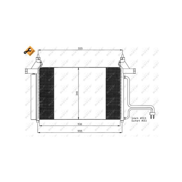Kondensor, klimatanläggning Nrf 35495 NRF