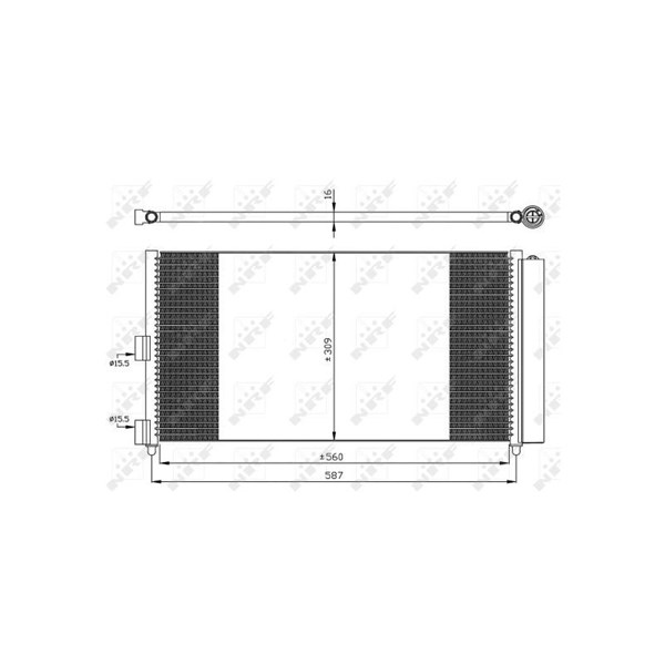 Kondensor, klimatanläggning Nrf 35500 NRF