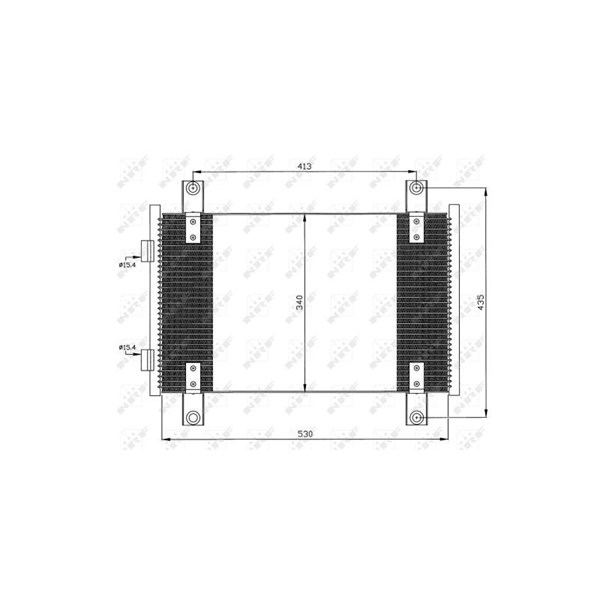 Kondensor, klimatanläggning, Fram Nrf 35501 NRF Kondensor, klimatanläggning, Fram Nrf 35501 NRF