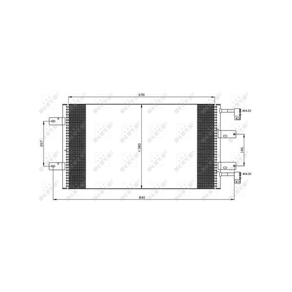 Kondensor, klimatanläggning Nrf 35505 NRF