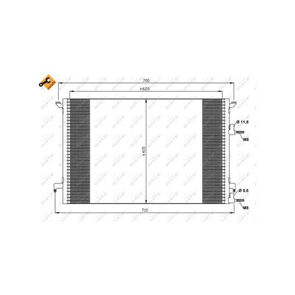 Kondensor, klimatanläggning Nrf 35516 NRF