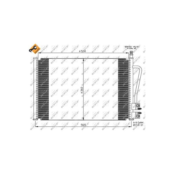 Kondensor, klimatanläggning Nrf 35524 NRF