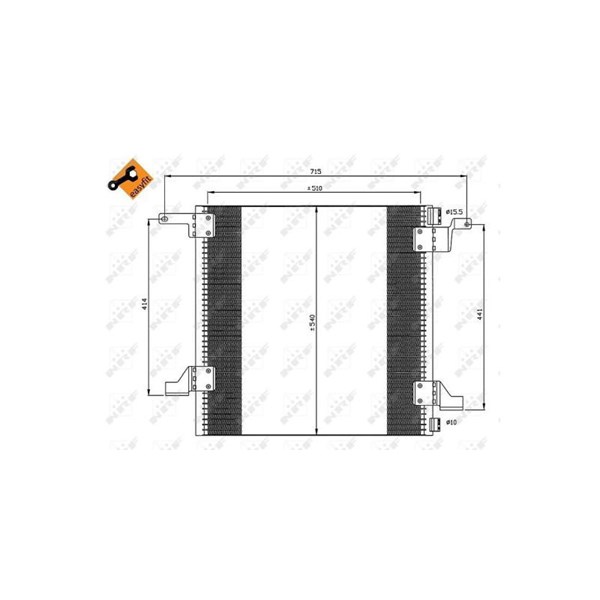 Kondensor, klimatanläggning Nrf 35526 NRF
