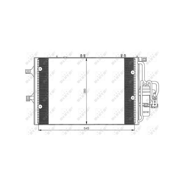 Kondensor, klimatanläggning Nrf 35529 NRF