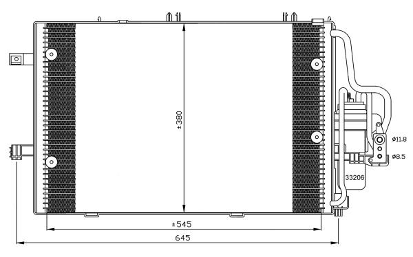 Kondensor, klimatanläggning Nrf 35530 NRF