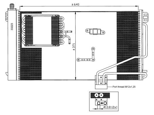 Kondensor, klimatanläggning Nrf 35536 NRF