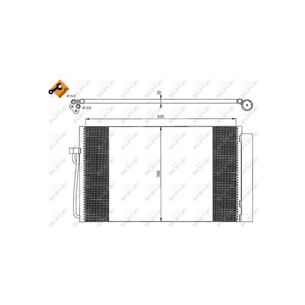Kondensor, klimatanläggning Nrf 35538 NRF