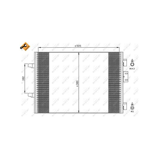 Kondensor, klimatanläggning Nrf 35544 NRF