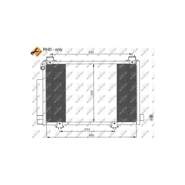 Kondensor, klimatanläggning Nrf 35552 NRF