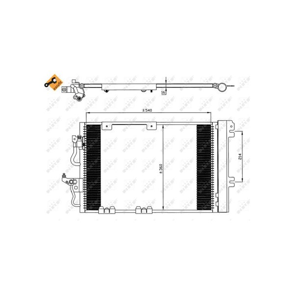 Kondensor, klimatanläggning Nrf 35554 NRF