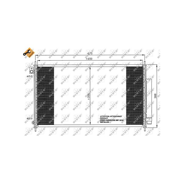 Kondensor, klimatanläggning Nrf 35559 NRF
