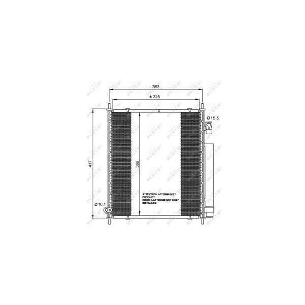 Kondensor, klimatanläggning Nrf 35562 NRF