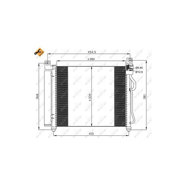 Kondensor, klimatanläggning Nrf 35569 NRF