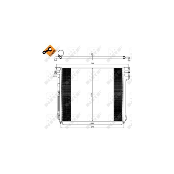 Kondensor, klimatanläggning Nrf 35582 NRF
