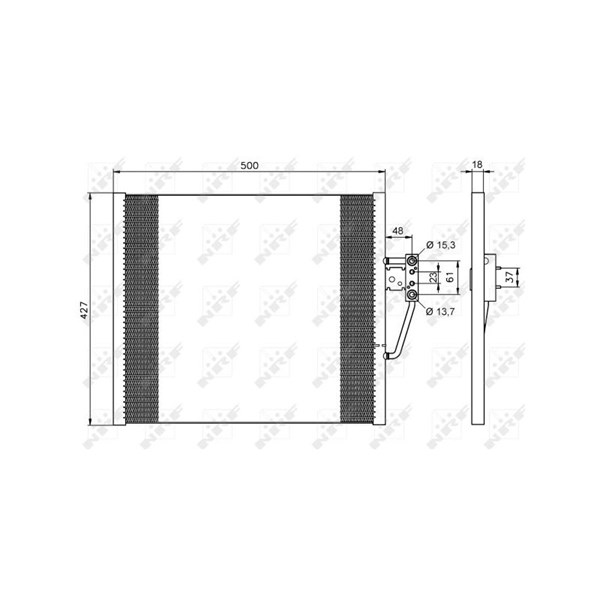 Kondensor, klimatanläggning Nrf 35587 NRF