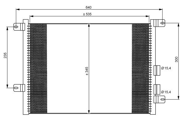 Kondensor, klimatanläggning Nrf 35590 NRF