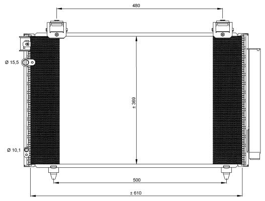 Kondensor, klimatanläggning Nrf 35592 NRF