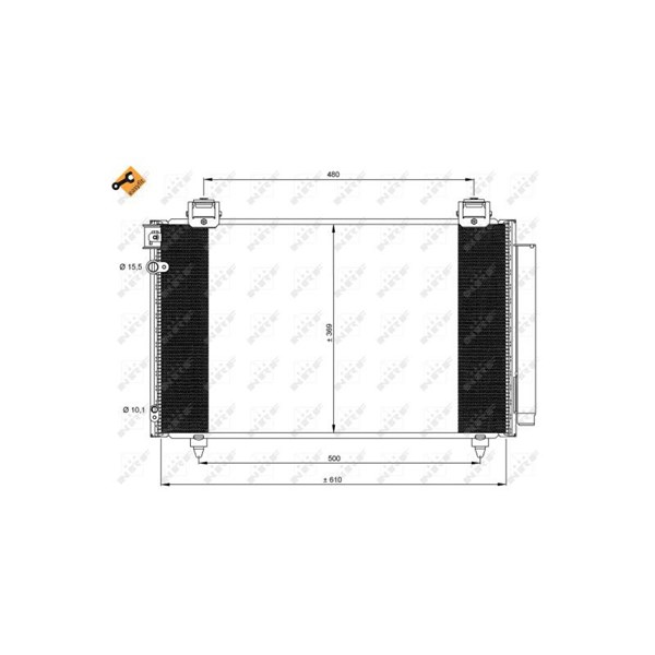 Kondensor, klimatanläggning Nrf 35592 NRF