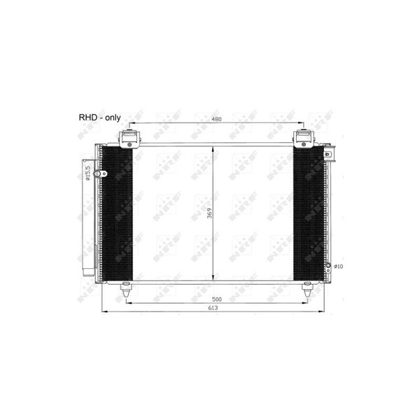 Kondensor, klimatanläggning Nrf 35593 NRF