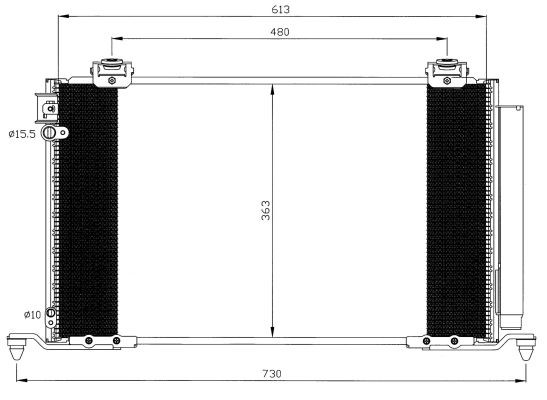 Kondensor, klimatanläggning Nrf 35595 NRF