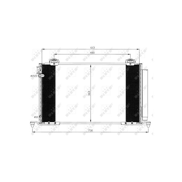 Kondensor, klimatanläggning Nrf 35595 NRF