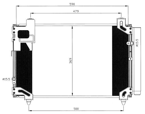Kondensor, klimatanläggning Nrf 35596 NRF