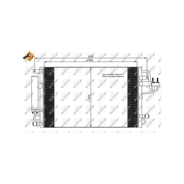 Kondensor, klimatanläggning Nrf 35600 NRF