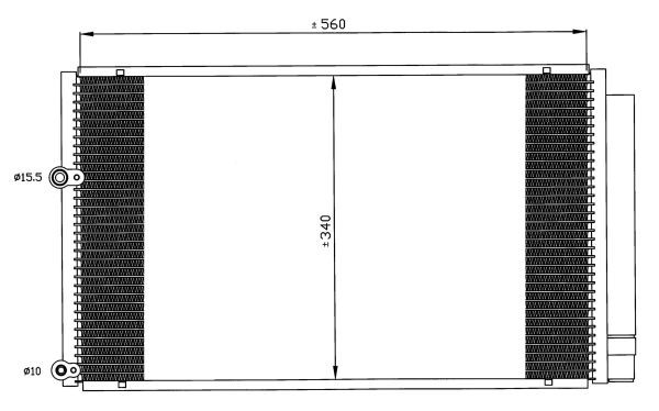 Kondensor, klimatanläggning Nrf 35601 NRF
