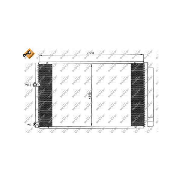 Kondensor, klimatanläggning Nrf 35601 NRF