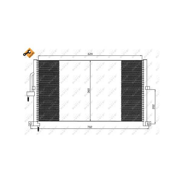 Kondensor, klimatanläggning Nrf 35603 NRF