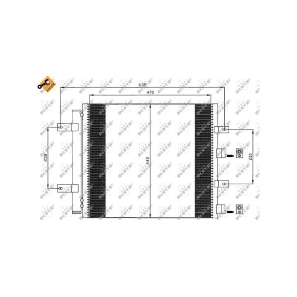 Kondensor, klimatanläggning Nrf 35604 NRF