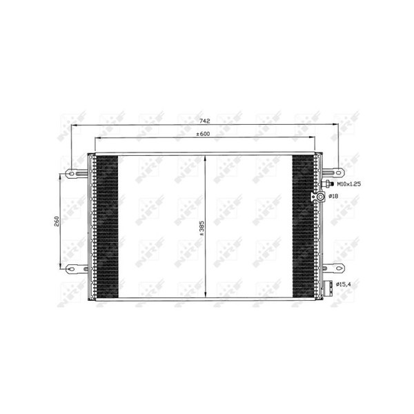 Kondensor, klimatanläggning Nrf 35605 NRF