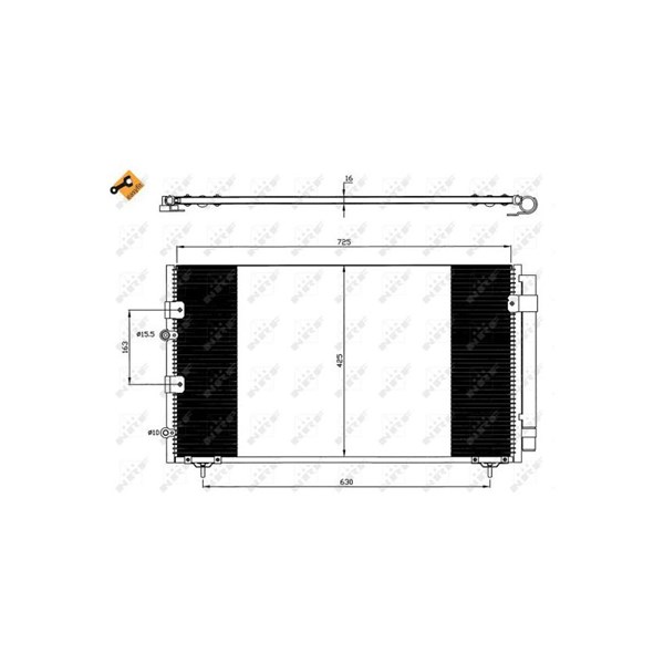 Kondensor, klimatanläggning Nrf 35609 NRF