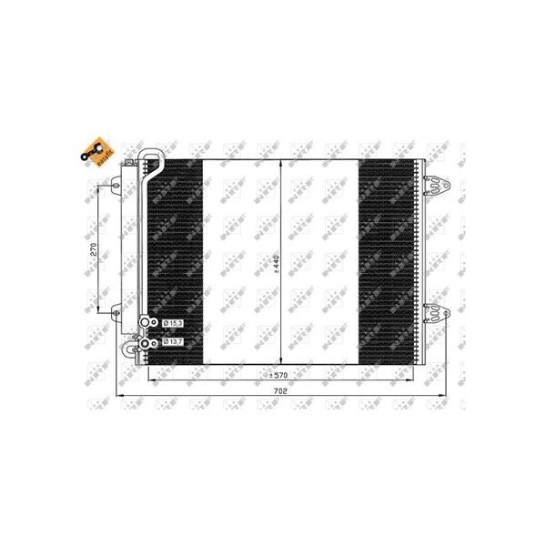 Kondensor, klimatanläggning Nrf 35614 NRF