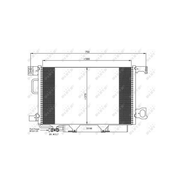 Kondensor, klimatanläggning Nrf 35623 NRF